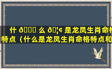 什 🐟 么 🦢 是龙凤生肖命格特点（什么是龙凤生肖命格特点和性格）